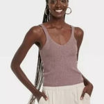 A New Day NWT Womens Tank Top Ribbed Knit Fine Gauge Sweater Tank Top - Sz 4X Photo 0