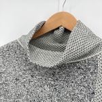 Habitat NEW NWT Natural XL Block Tunic Sweater Cowl Neck Textured Knit Cotton Photo 3