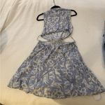 Prómesa Floral Blue and White Dress Photo 1