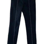 ZARA  Women’s Black Striped Slit High Waisted Skinny Pants SZ 4 #1130 Photo 0