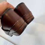 Dansko  Brown Leather Platform Clogs Womens 8 Comfort Nursing Shoes Slip On Photo 6