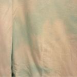 Brandy Melville Tie Dye Wrap Long Sleeve Crop Top Blue White One Size Photo 8