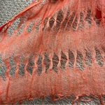 Chico's Chico’s 100% Linen Elegant Orange Woven Resortwear Spring Scarf Photo 1