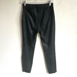 Free People Faux Leather Suede Midnight Black Pants Size XS Photo 3