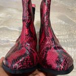 Silent D Leather Red Ankle Boots Size 36 Photo 7