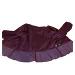 White House | Black Market  BURGUNDY GENUINE LEATHER PEPLUM JACKET (XL) Photo 10