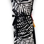 Ruby Rox Ruby Rd. women’s size large dress knee length black white leaf print with belt Photo 9