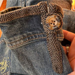 Y2K MECCA FEMME DENIM
JACKET BOHO CONTRASTING FABRIC PUFF SLEEVE ARTSY Blue Size 3X Photo 7