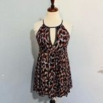 The Clothing Company The Clothing Co Women Halter Neck Geometric Print with Details Lined Blouse Sz S Photo 0