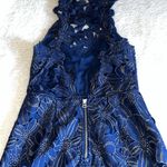 Saylor “Jessa” Floral Lace Mini Dress Navy Size M Photo 10