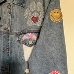 Wild Fable  Blue Bling Custom Denim Jacket Size 2X Photo 2