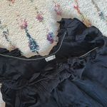 Free People  Intimately Just For You Black Trapeeze Mini Dress Photo 3