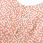 White Fox Boutique  Fall Flowers Button Front Mini Dress Blush Pink Ditsy Floral Photo 9