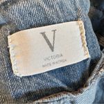 V Victoria Denim Overall Jumper Midi Dress Medium Blue Photo 6