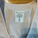 Athleta  Ribbed Crop Top Cream/light Pink Color Size XS Photo 4