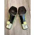 Charles and Keith  Mules Women 37 Green Strappy Transparent Heel Trendy Chic Sandal Photo 6