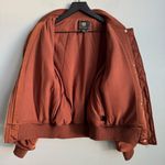 House of Harlow 1960 Gina Satin Bomber Jacket in Copper S Orange Photo 2