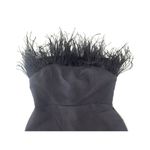 Sam Edelman Black Feather Top Strapless Mini Dress Women's Size 6 Photo 3