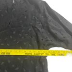 Evan Picone Evan-Picone Silk Blouse Long‎ Sleeve Keyhole Neckline Black Diamond Pattern 8 Photo 6