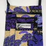 Hawaiian Small Crossbody Bag Shoulder Purple Turtles Pockets Local Design Purse Photo 3