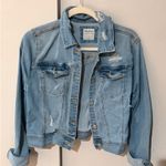 Wax Jean Light Wash Distressed Denim Jacket 🤍 Perfect Everyday Layer! Photo 0