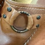 Frye  Women’s Charlotte Ring Brown Distressed Heeled Clogs Mule Shoes Size 5.5 Photo 10