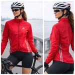 Adidas  CLIMAPROOF Red Packable Cycling Windbreaker Zip-Up Jacket, sz. S Photo 15