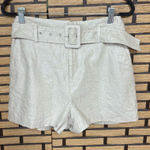 Nine West Tan Shimmer Belted Shorts Size XS Photo 0