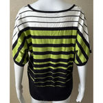 United States Sweaters | Women’s Striped Short Sleeve Pullover | Large Photo 1