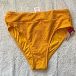 Xhilaration NWT Xhileration high waist bikini bottom.  Size Large. Gold. Photo 0