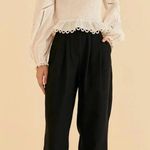 Farm Rio  Black Low Waisted Women’s Pants Small $190.00 NWOT Photo 2