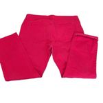 Gloria Vanderbilt  Sadie size 14P slim dark pink cropped jeans cuffed or not EUC Photo 2