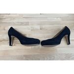 Clarks Black Women's Delsie Bliss Suede Heels - Size 9.5 M Photo 4
