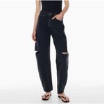 AGOLDE  Sanna Slice Jeans Cotton Gray Black Wash Balloon Barrel Leg Size 28 Photo 1