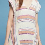 Anthropologie holding horses Elira embroidered striped Blouson Mini Dress sz Sm Photo 0