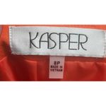 Kasper Orange Pencil Skirt Women's Size 8P Knee Length Business Casual Photo 2