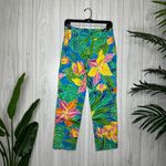 Ralph Lauren Lauren  Vibrant Tropical Print Vacation Crop Ankle Pant size 4 Photo 2