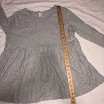 H&M Maternity Size Large Top Gray Long Sleeve Babydoll Tee Lightweight Soft Photo 5