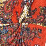 Venus  SUMMERTIME ORANGE MULTI MAXI DRESS Size 3X woman plus size slit in front Photo 5