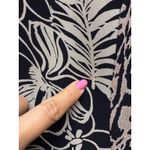 Chico's Vtg Floral Leopard Print Maxi Skirt Size XL/3 Artsy Chiffon Ruffle Black Photo 3