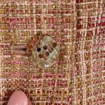 Lafayette 148 New York Petite Tweed Blazer Jacket Pink Tan Size 8 Linen Blend Photo 11