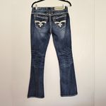 Rock Revival WOMENS ELLA EASY Boot Cut Blue Jeans. Photo 1