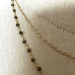 Labradorite double strand teardrop pendant necklace Photo 5