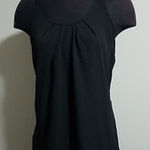 Zenana Outfitters NWT  Racer Back Line Black Top (S) Photo 0