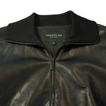 Lafayette 148 Womens Black Leather Jacket Size 4 Minimalist Quiet Luxury Capsule Photo 4