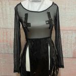 Dolls Kill Gothic black above knee dress Size XS Photo 4