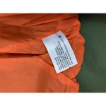 Hunter Ruched Long Sleeve Windbreaker Jacket Womens Med Green Orange Lining Photo 7