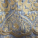 Savanna Jane Plus 1X Striped Embroidery Tank Top Bohemian Nautical Babydoll NEW Blue Photo 3