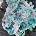 Beautiful blue head scarf Photo 2