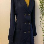 SheIn New Plus Double Breasted Pleated Hem Blazer Dress Photo 2